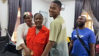 CJ VISIT TO MERCY JOHNSON ON HER SET!