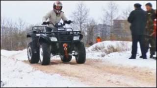 Зимний тест драйв квадроциклов Стелс