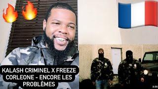 Kalash Criminel x Freeze Corleone - ENCORE LES PROBLÈMES (Clip Officiel) | AMERICAN REACTS