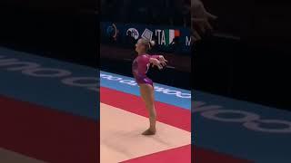 Happy.. Martina Maggio floor exercise. #shorts #gymnast