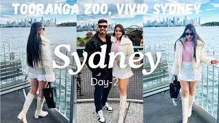 Sydney Day-2 || Tooranga Zoo || Vivid Sydney || #Travelvlog #australiatravel #indiansinaustralia