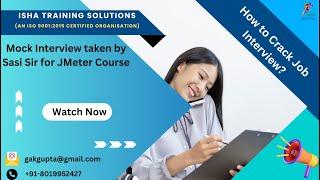 Performance Testing Mock Interview by Isha Training Solutions 3 - For courses, Contact 8019952427