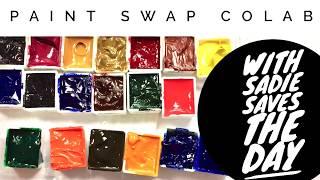 Watercolor paint swap & Swatch with Sadie Saves the Day | Daniel Smith, M. Graham, QoR, Schmincke