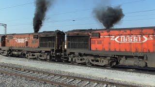 Alco Twins Take Off | Smoking and Chugging Departure | Indian Railways