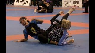 FAST HEEL HOOK @ IBJJF NYC 09.29.19 • Girls Grappling Submission Wrestling Match