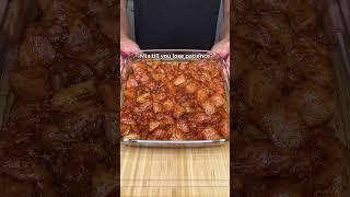 EASIEST MOST DELICIOUS High Protein Sticky Honey Garlic Chicken | ONLY 460 CALS #fitness #recipe