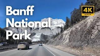 Winter Drive in Banff National Park | Snowy Road & Stunning Winter Views in 4K