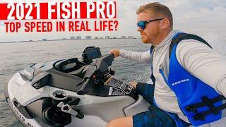 2021 SEADOO FISH PRO TOP SPEED! ITS FAST!