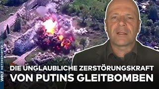 UKRAINE-KRIEG: Russische Terrorangriffe - Putins Gleitbomben pulverisieren Frontstädte und Dörfer