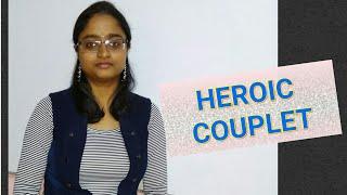 What is heroic couplet??