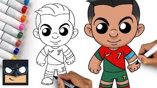 How To Draw Cristiano Ronaldo | World Cup 2022