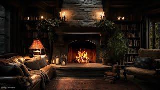 Winter Dreamscape: Fireplace Ambience for Blissful Sleep