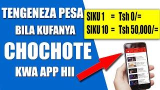 Tengeneza PESA Bila kufanya chochote online KWA APP HII