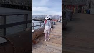 Spring Pantyhose Look! Hosiery Layering At Santa Barbara Pier, Nylon Tights Fashion