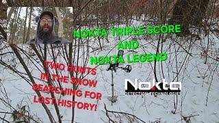 Metal Detecting in freezing temps with Nokta Triple Score and the Legend for lost history!