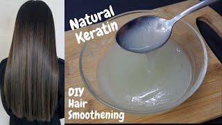 Natural Keratin Treatment At Home For Straight , Smooth And Shiny Hair with Natural Ingredients