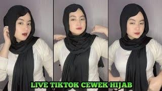 LIVE TIKTOK KAK @priciliaaa.s || HIJAB HITAM BAJU PUTIH TT GEMOY • ANGGITHA MERRY