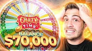 I TOOK $70,000 TO CRAZY TIME!!! ($4,1250 SPINS)