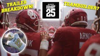 College Football 25 OFFICIAL REVEAL - Trailer Breakdown, Gamemodes, Teambuilder, and more!