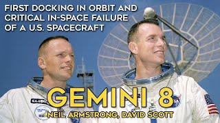 Gemini 8 Full Mission - Launch, Docking, Problem, Agena, Neil Armstrong, Spin Footage, 1966