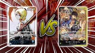 One Piece Card Game MADCAP Blue Nami vs Black Yellow Luffy [OP08]