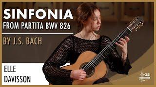 J.S. Bach's "Sinfonia" from "Partita, BWV 826" played by Elle Davisson on a 2013 Hermann Hauser III