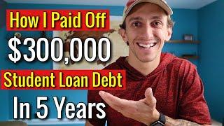 $300,000 Of Student Loan Debt PAID OFF In 5 Years + 5 Tips For PAYING OFF STUDENT LOANS FAST