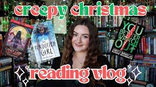 winter horror reading vlog | good books, cook with me + christmas vibes!