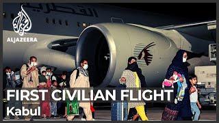 First civilian flight from Kabul since US exit lands in Doha