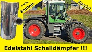 Fendt Xylon Edelstahl Schalldämpfer | Beno´s Treckervlog - Bauteil Spezial