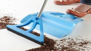 90 Degree Angle One-Handed Broom with Dustpan and Telescoping Handle