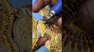 Gold jewellery for women har #youtubeshorts #gold #hallmark #satisfying #916 #bangles #jewellery