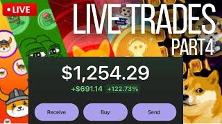 LIVE MEMECOIN TRADING 0.5 SOL - 50 SOL