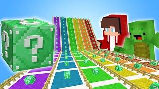 Playing A EMERALD LUCKY BLOCK RACE in Minecraft