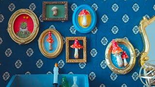 DIY Miniature Mushroom Wall Decor(Doll House Frame) _NORI