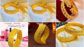 Stylish Gold Bangles design 2021!! wedding gold collection!! shree jewellers karnal