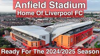 Anfield Road Stand on 17.8.24. A Full Fly Around of The Stadium Ready For The New Season!!