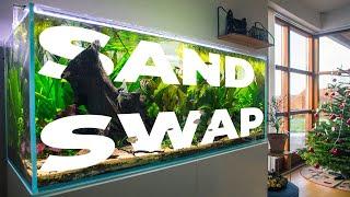 HOW TO SWAP AQUARIUM SAND - THE EASY WAY! ( CHRISTMAS EDITION!)