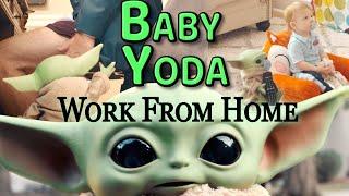 Baby Yoda Pregnancy Announcement // "Baby Yoda...Working From Home"