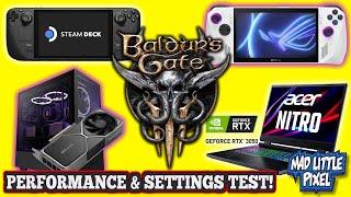 How Well Does Baldur's Gate III Play On The Steam Deck & ASUS ROG ALLY?