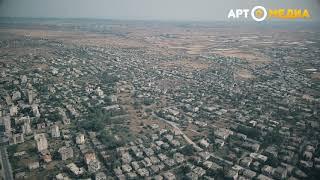 Abadoned part of Famagusta - Varosha from air, Cyprus, May 2018