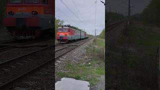 ВЛ11.8-714 с вагоном дефектоскоп на О. П. 61 км