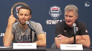Stephen Curry & Steve Kerr on USA's Win Over Canada | July 10, 2024