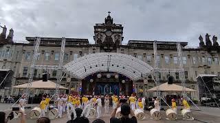 UST Yellow Jackets Drumline at Plaza Mayor during #USTPaskuhan2022 Go USTE! 