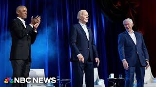 Biden fundraiser with three presidents raises $26 million