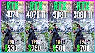 RTX 4070 vs RTX 4070 TI vs RTX 3080 vs RTX 3080 TI - Test in 15 Games