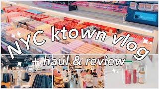 NYC ktown vlog + haul & review ️️