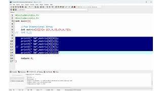 Two Dimensional Array in C Programming with example | What is 2 dimensional array in C|#cprograming