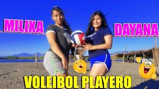 Milixa y Dayana Listas Para Empezar EL VOLEIBOL PLAYERO - Las Chicas SV vs Las Chicas Nueva Onda