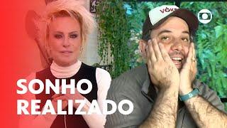 Tiago tem sonho realizado em tomar café da manhã com Ana Maria Braga | Mais Você | TV Globo